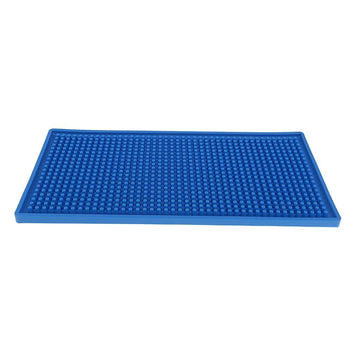 Jully France Heat Resistant Pad M-71C – Blue Silicone Mat for Hair Straighteners, Curling Irons & Hot Tools , Non-Slip Heat Protection for Home, Salon & Travel